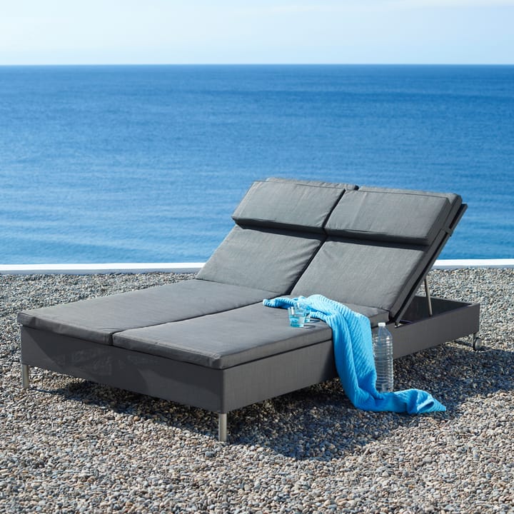 Rest aurinkotuoli, Cane-Line Natté grey, yksinkertainen Cane-line