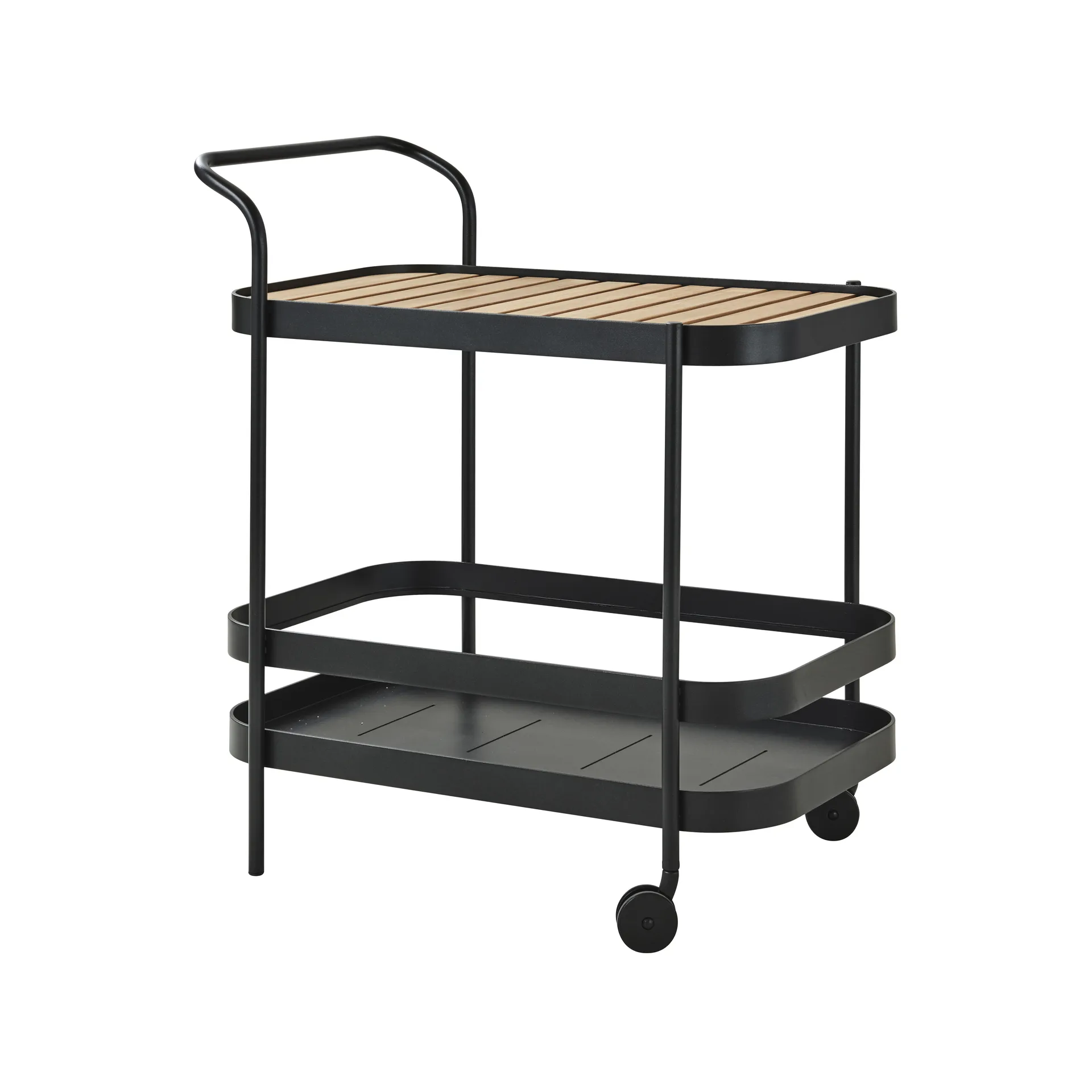 Roll vaunu, Lava grey, sis. tiikki-pöytälevy Cane-line