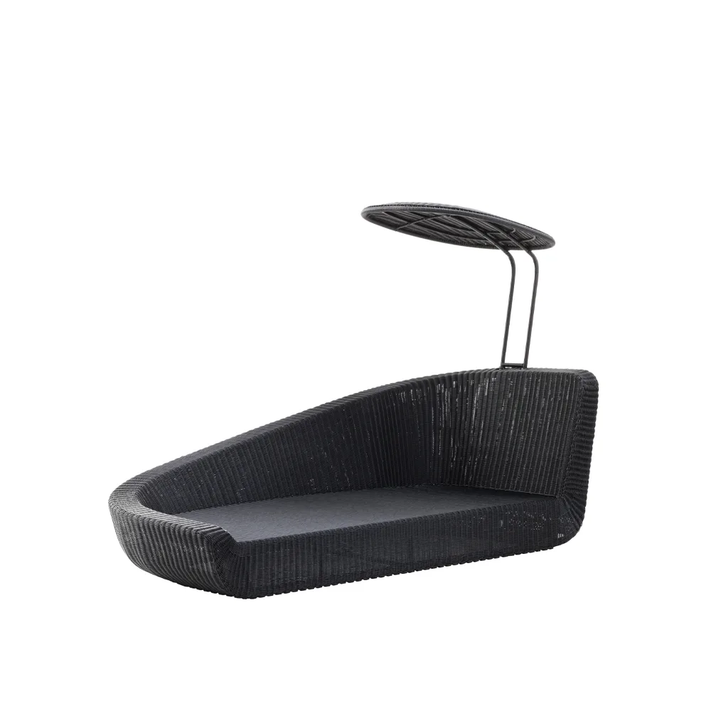 Cane-line Savannah päivävuode Musta, oikea