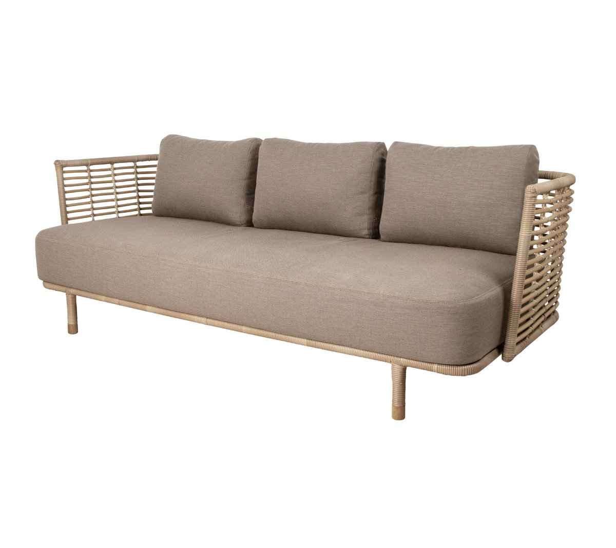 Cane-line Sense sohva 3-istuttava weave AirTouch taupe