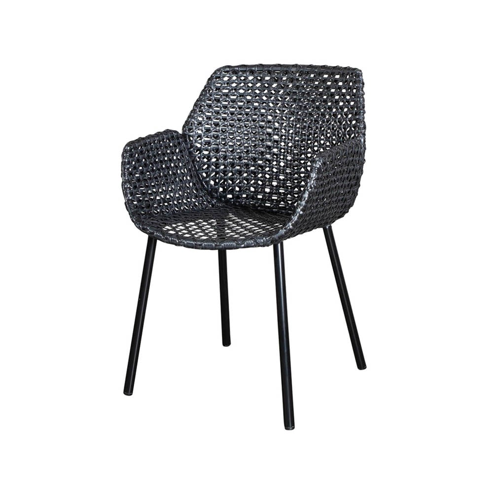 Cane-line Vibe tuoli Black/anthracite | Skandinaavinen Sisustus | Puutarhatuolit | Musta