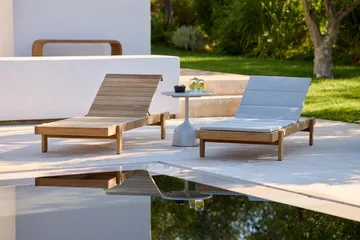 Vista aurinkosänky - Tiikki - Cane-line