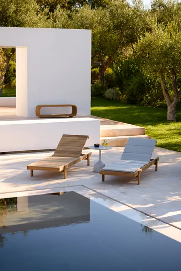 Vista aurinkosänky - Tiikki - Cane-line