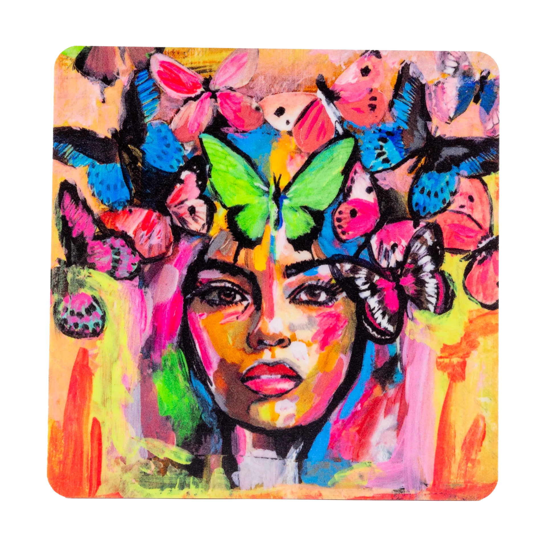 Coming back to life lasinalunen 9x9 cm, Monivärinen Carolina Gynning