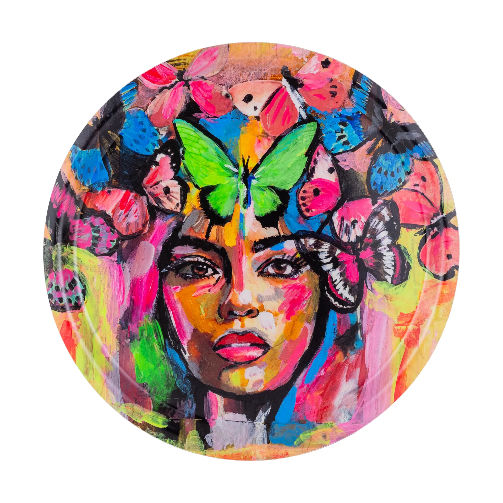 Coming back to life tarjotin Ø31 cm, Monivärinen Carolina Gynning