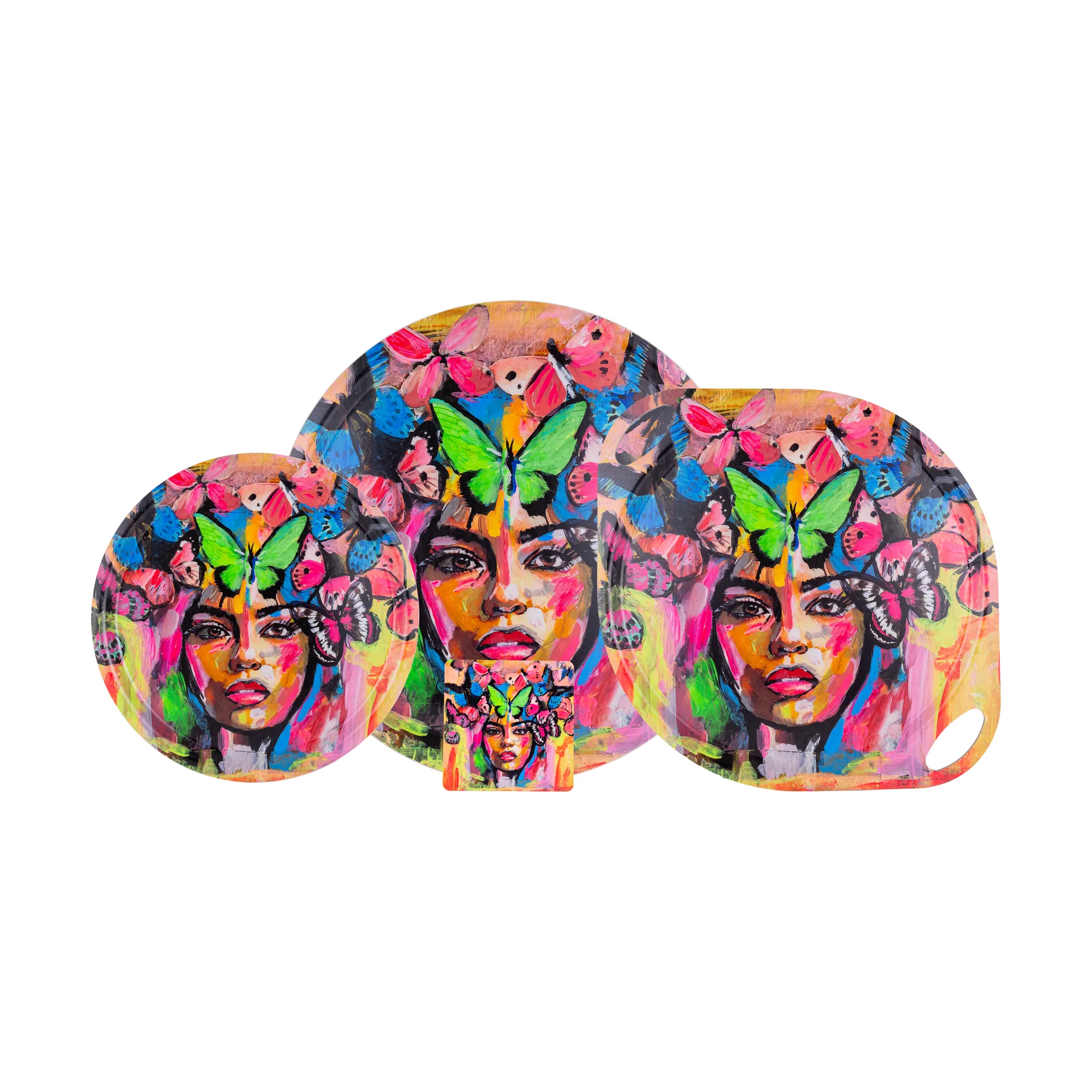 Coming back to life tarjotin Ø46 cm, Monivärinen Carolina Gynning