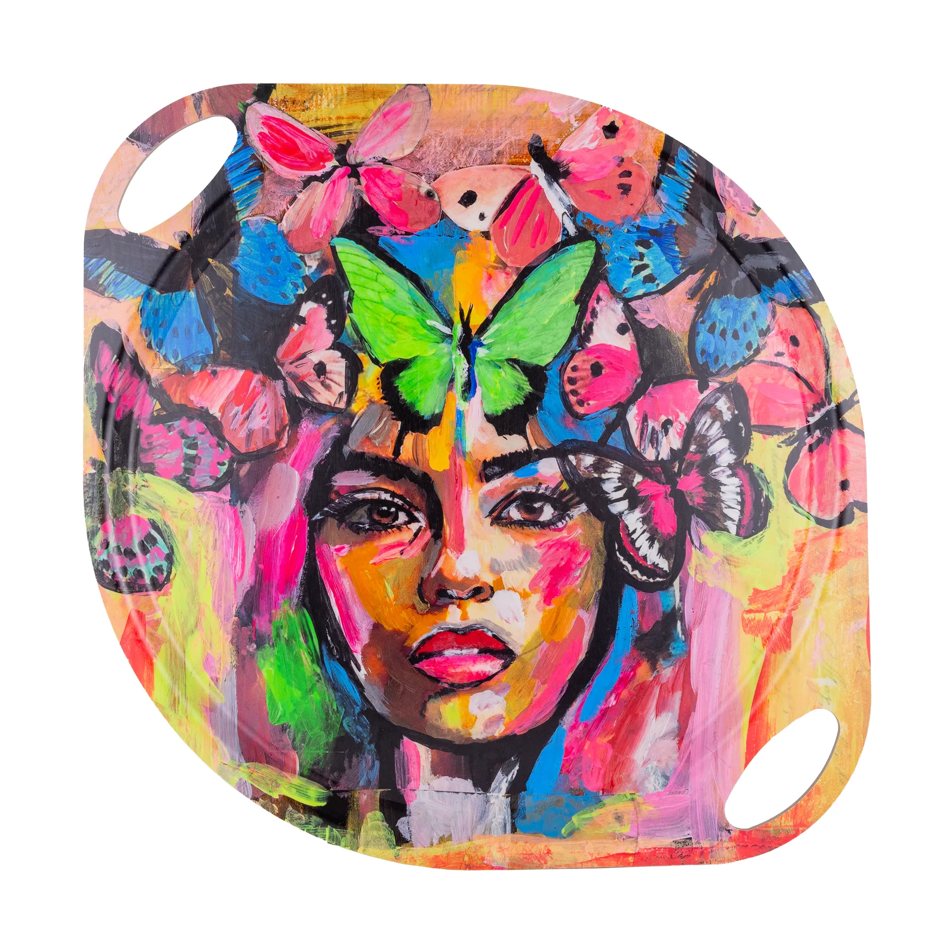 Coming back to life tarjotin kahvoilla 38x47 cm., Monivärinen Carolina Gynning