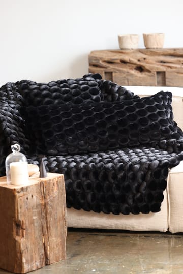 Egg Collection huopa 170x130 cm - Musta - Ceannis
