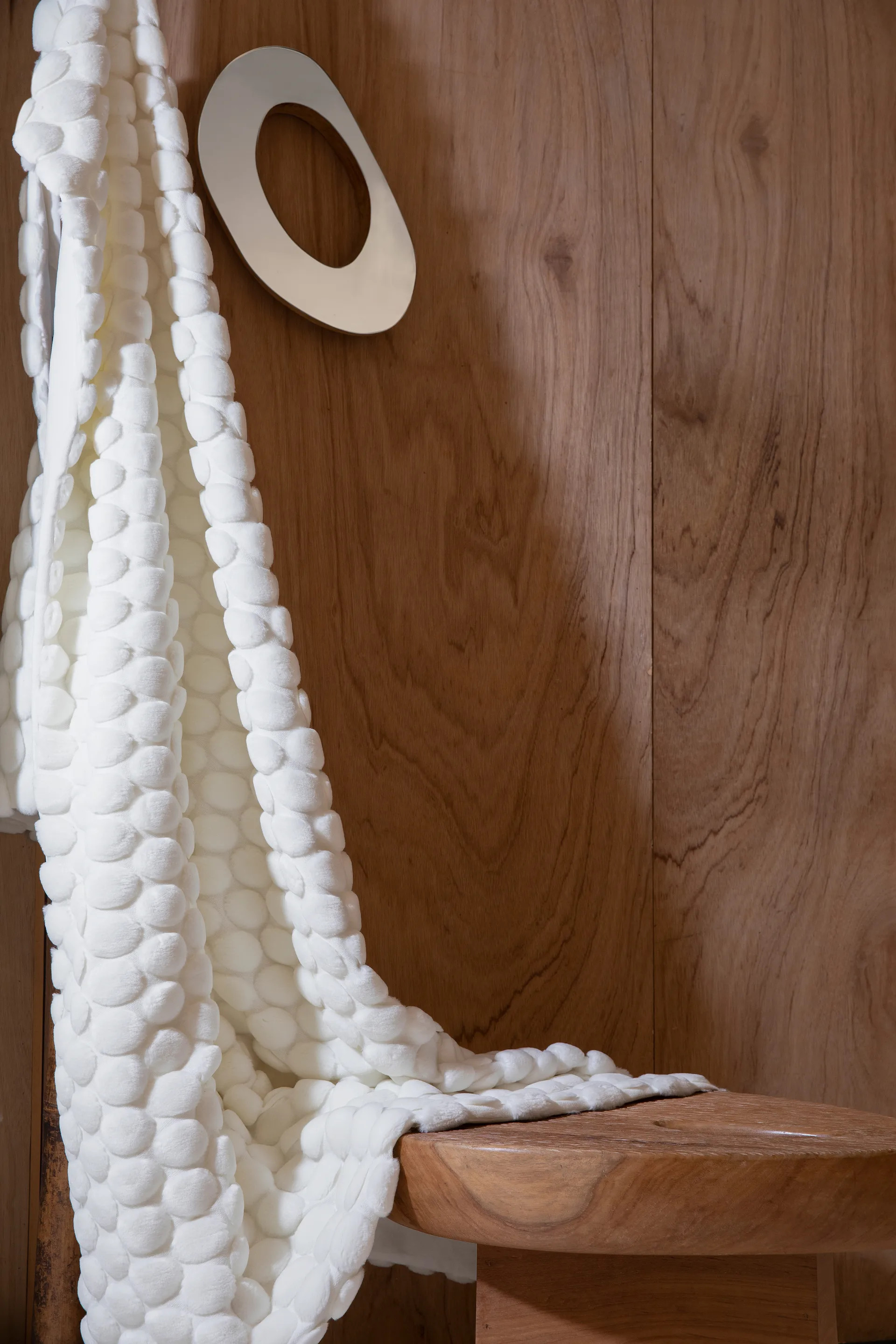 Egg Collection huopa 170x130 cm, Valkea Ceannis