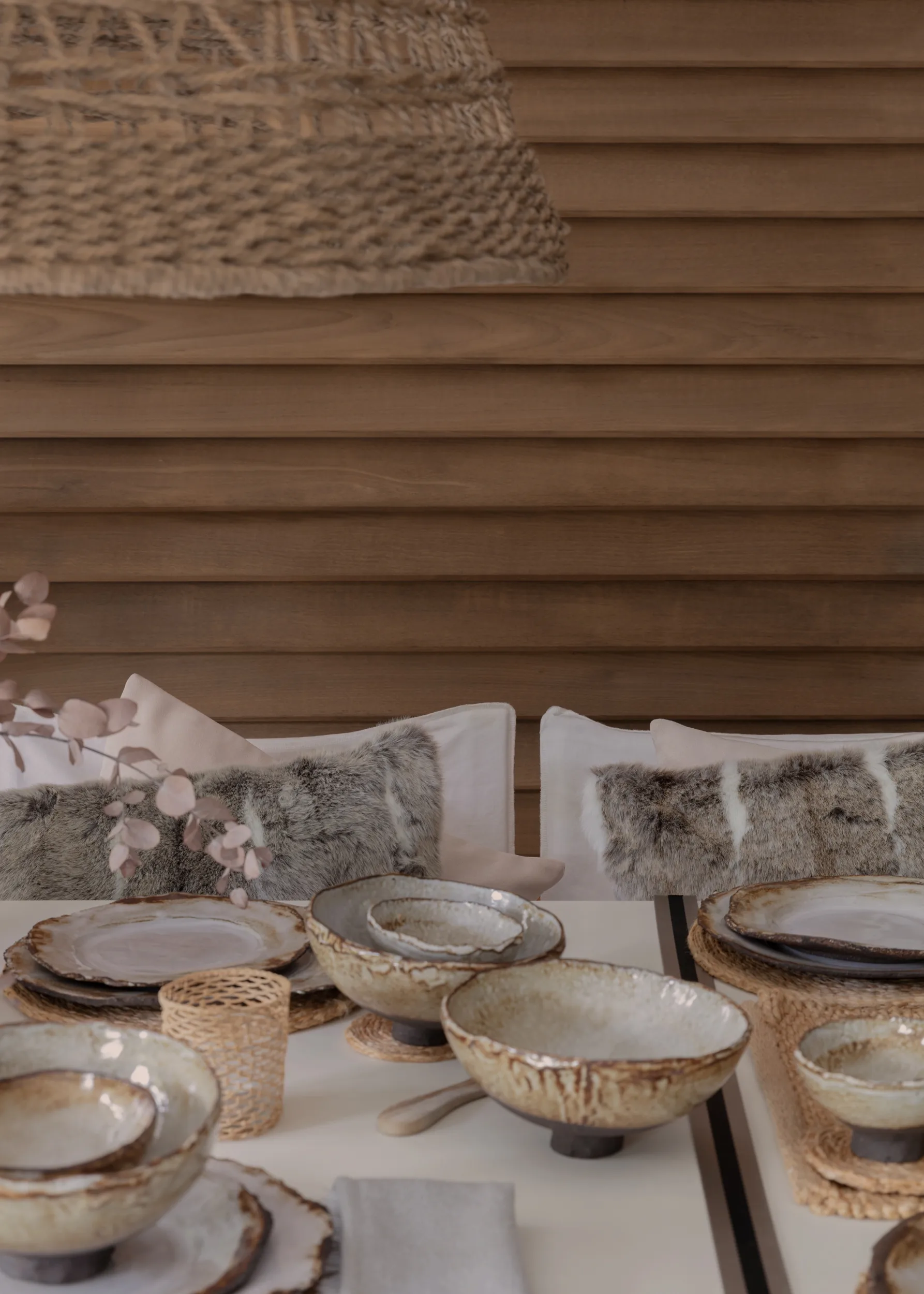 Spring Deer tyynynpäällinen 50x50 cm, Luonnollinen Ceannis