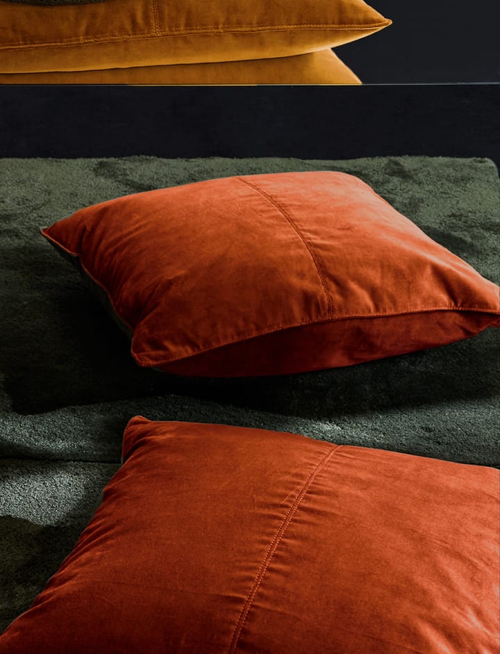 Velvet Collection tyynynpäällinen 50x50 cm, Konjakki Ceannis