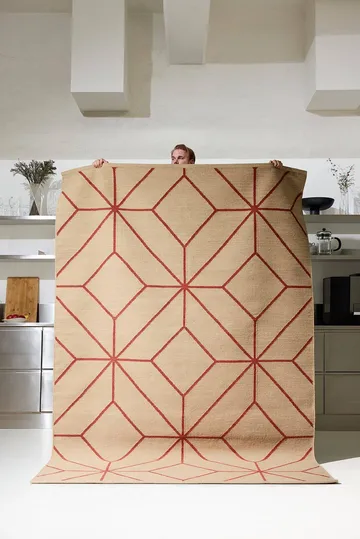 Ayur matto - Beige-Rust, 270x180 cm - Chhatwal & Jonsson