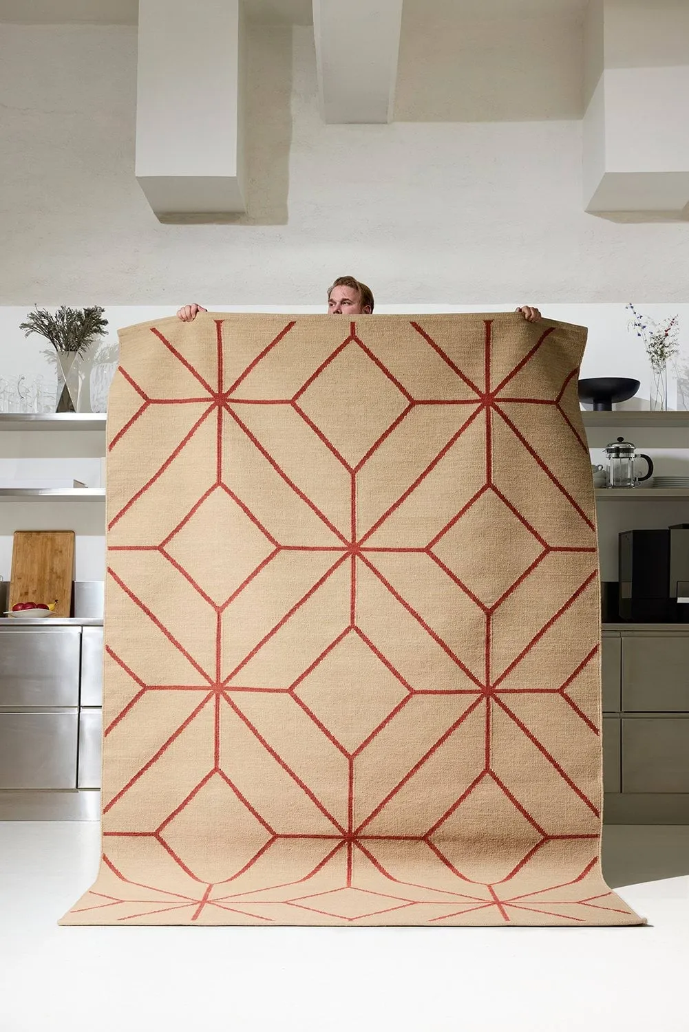 Ayur matto, Beige–ruskea, 320x230 cm Chhatwal & Jonsson