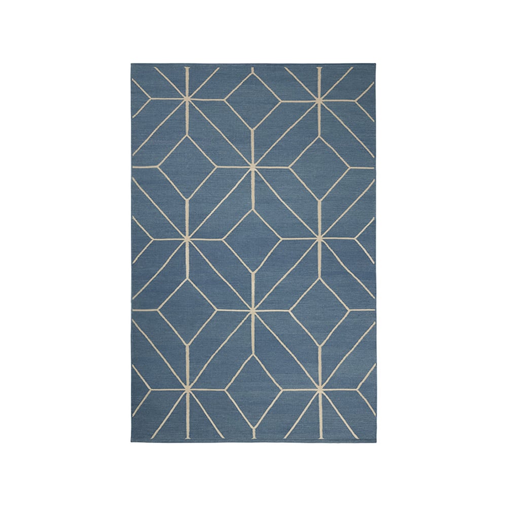 Chhatwal & Jonsson Ayur matto Heaven blue/offwhite, 230 x 320 cm