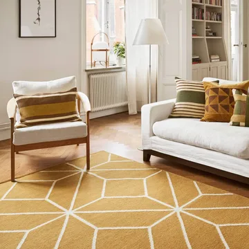 Ayur matto - Masala Yellow-Off White, 270x180 cm - Chhatwal & Jonsson