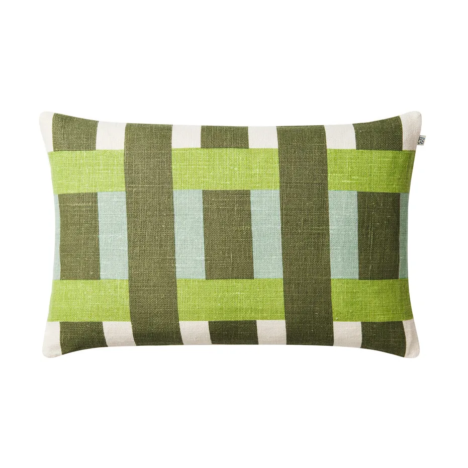 Benaras tyynynpäällinen, Cactus green-lime-aqua, 40x60 cm Chhatwal & Jonsson