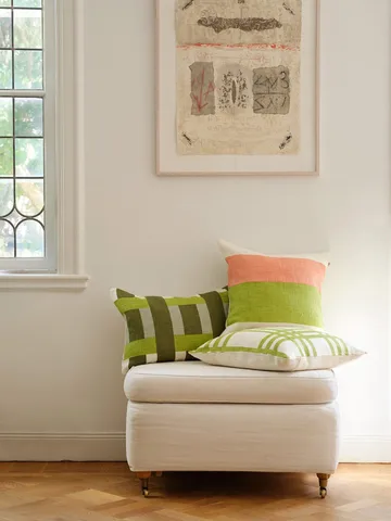 Benaras tyynynpäällinen - Cactus green-lime-aqua, 40x60 cm - Chhatwal & Jonsson