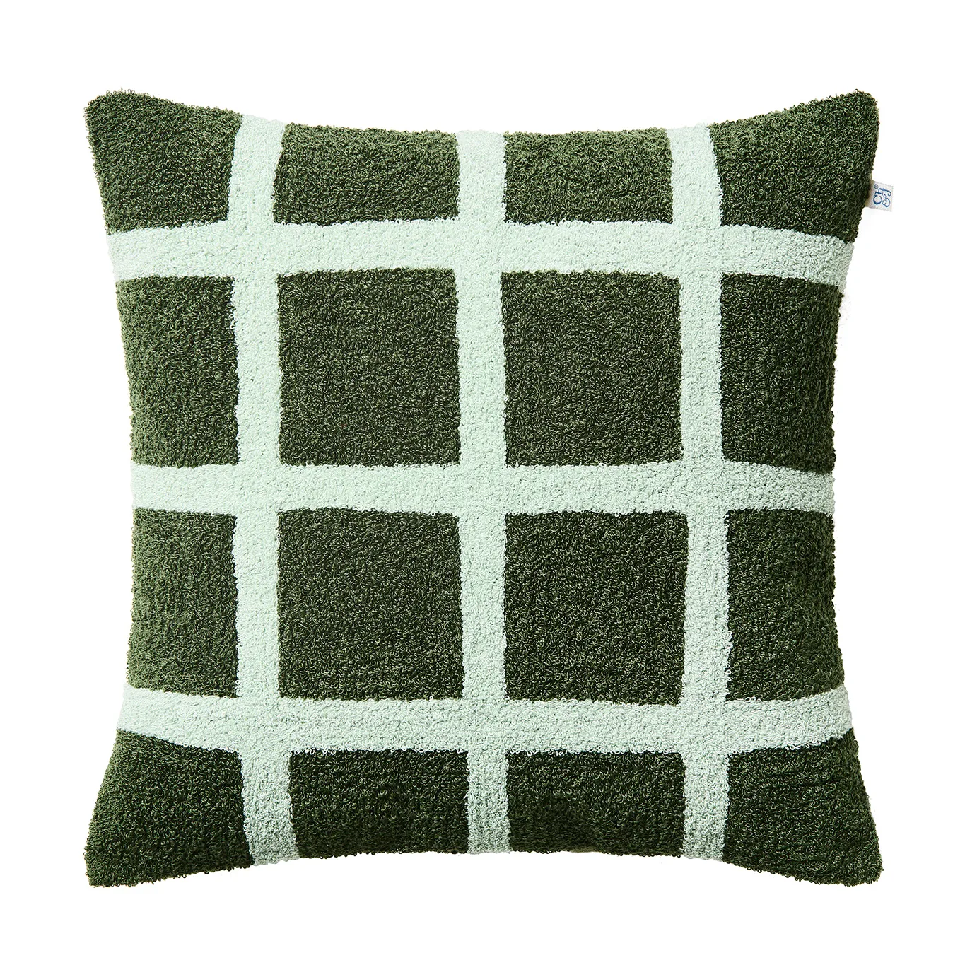 Check tyynynpäällinen 50x50 cm, Cactus green-aqua Chhatwal & Jonsson