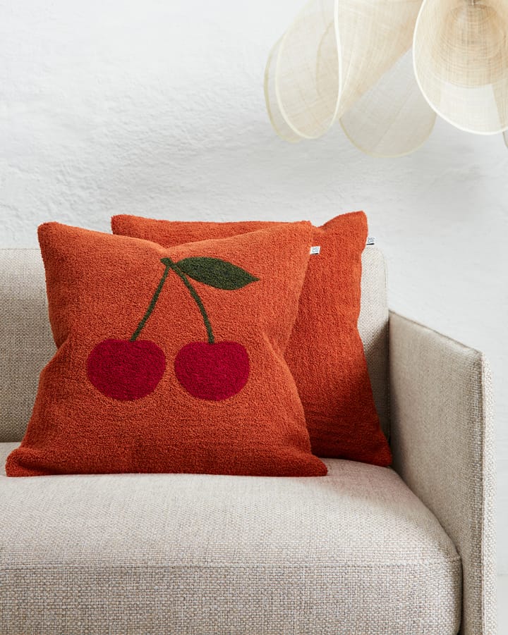 Cherry tyynynpäällinen 50x50 cm - Apricot orange-red-green - Chhatwal & Jonsson