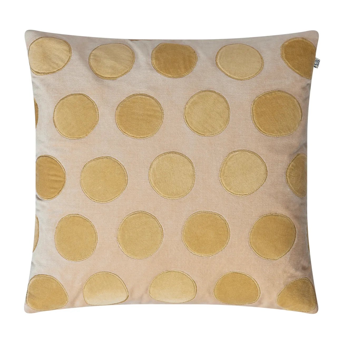 Circle tyynynpäällinen 50x50 cm, Beige-spicy yellow Chhatwal & Jonsson
