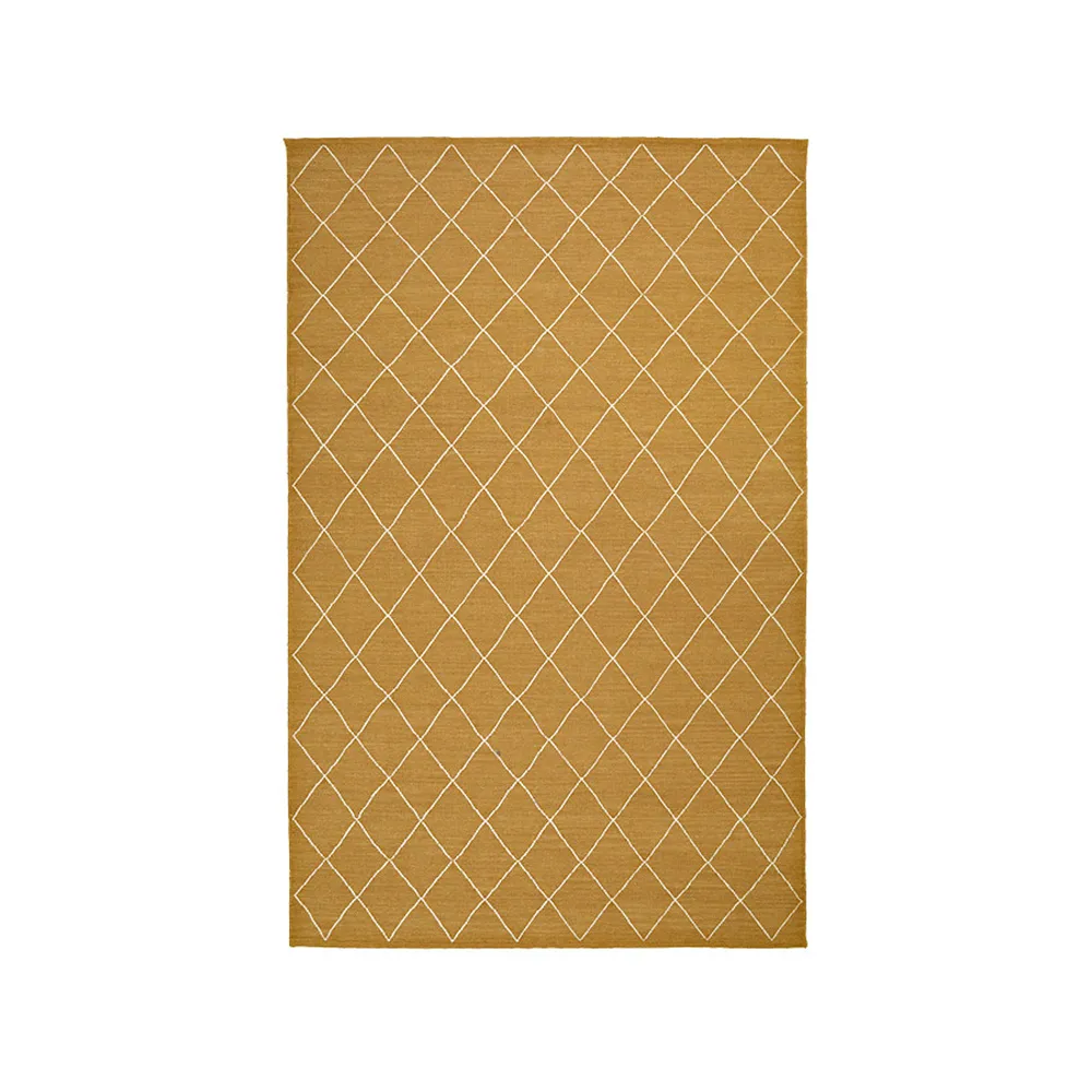 Diamond matto, Masala yellow/off white, 184 x 280 cm Chhatwal & Jonsson