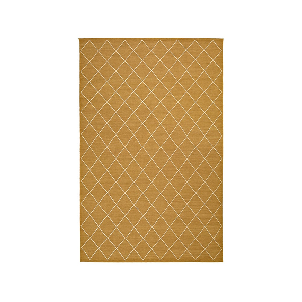 Chhatwal & Jonsson Diamond matto Masala yellow/off white, 230 x 336 cm