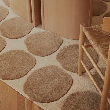 Dots matto - Light khaki/light beige, 180 x 270 cm - Chhatwal & Jonsson