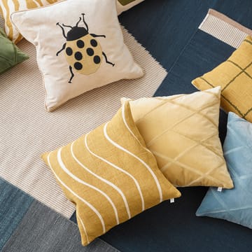 Embroidered Beetle tyynynpäällinen 50x50 cm - Beige-spicy yellow - Chhatwal & Jonsson
