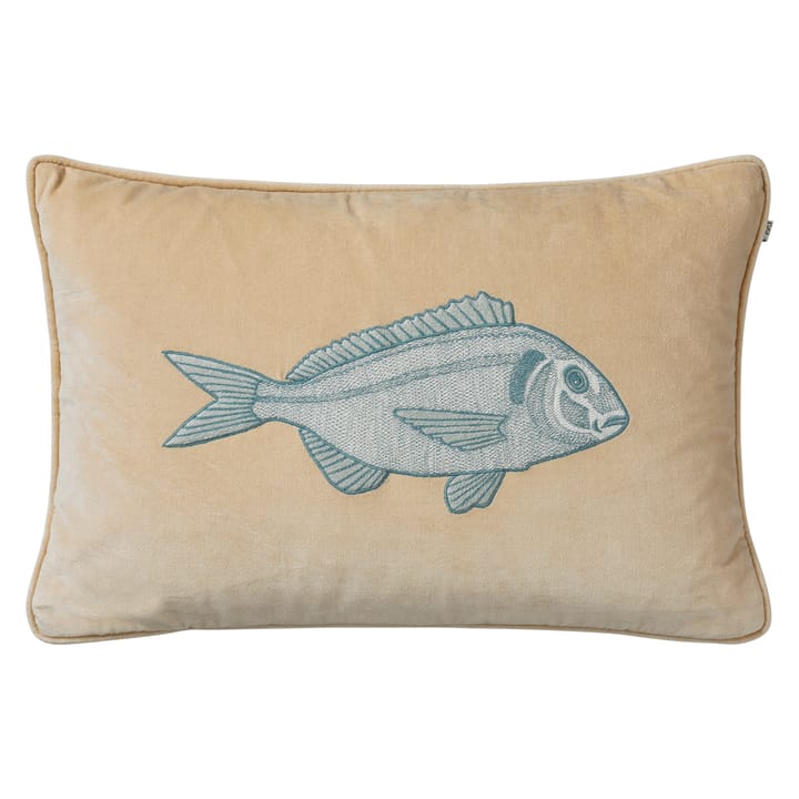 Embroidered Carp tyynynpäällinen 40x60 cm - Beige-heaven blue - Chhatwal & Jonsson