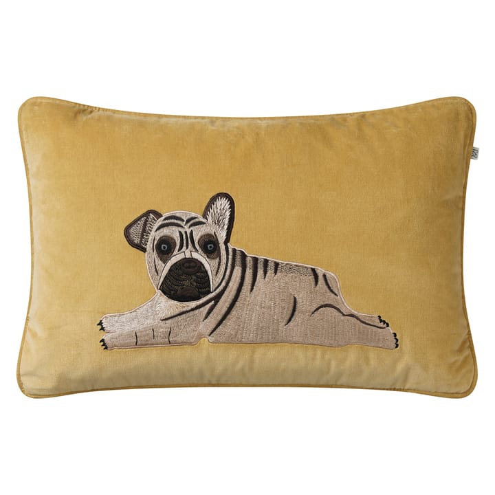 Embroidered Puppy tyynynpäällinen 40x60 cm - Spicy yellow - Chhatwal & Jonsson