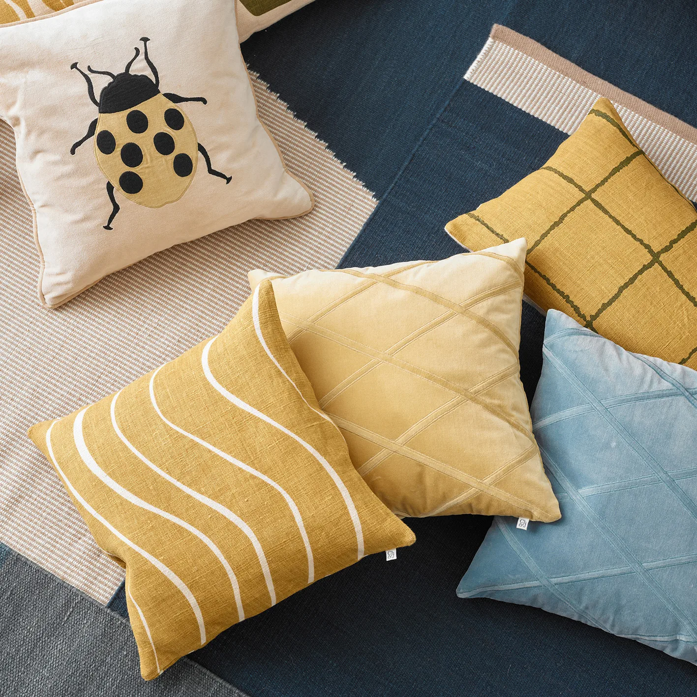 Gaya tyynynpäällinen 50x50 cm, Spicy yellow Chhatwal & Jonsson