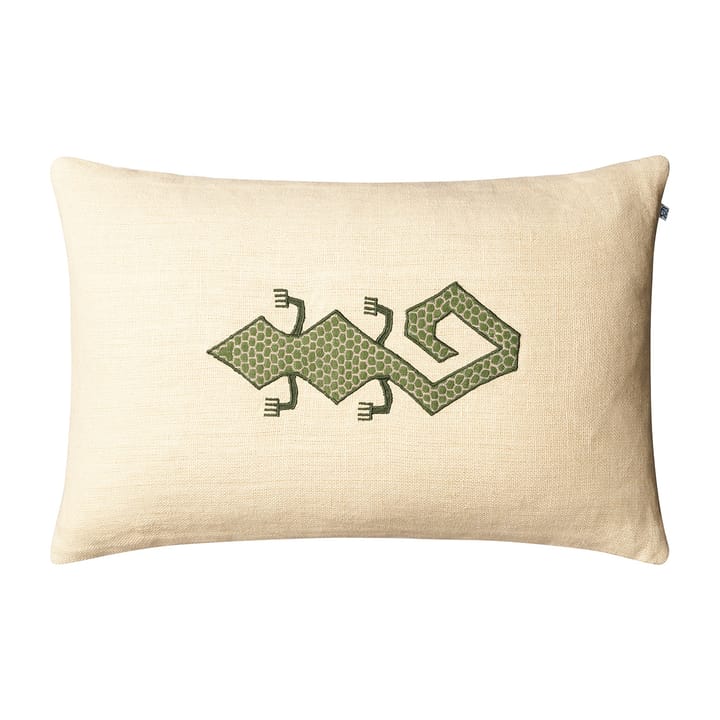 Gecko tyynynpäällinen 60x40 cm - Light beige-cactus green - Chhatwal & Jonsson