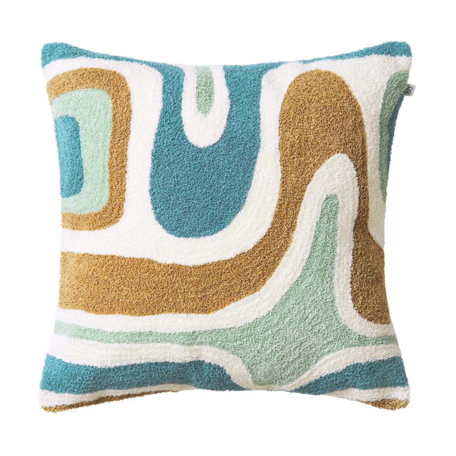 Chhatwal & Jonsson Godavari tyynynpäällinen 50x50 cm Heaven blue-aqua-sand-offwhite