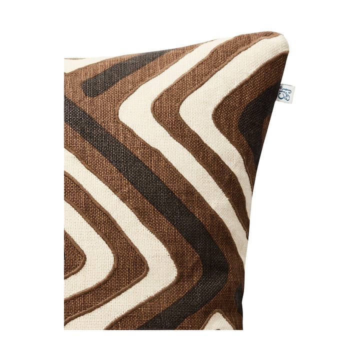 Gujarat tyynynpäällinen 50 x 50 cm, Dark Brown-Taupe Chhatwal & Jonsson