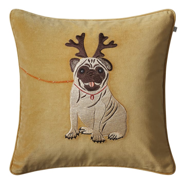 Holiday Dog -tyynynpäällinen 50 x 50 cm - Masala yellow - Chhatwal & Jonsson
