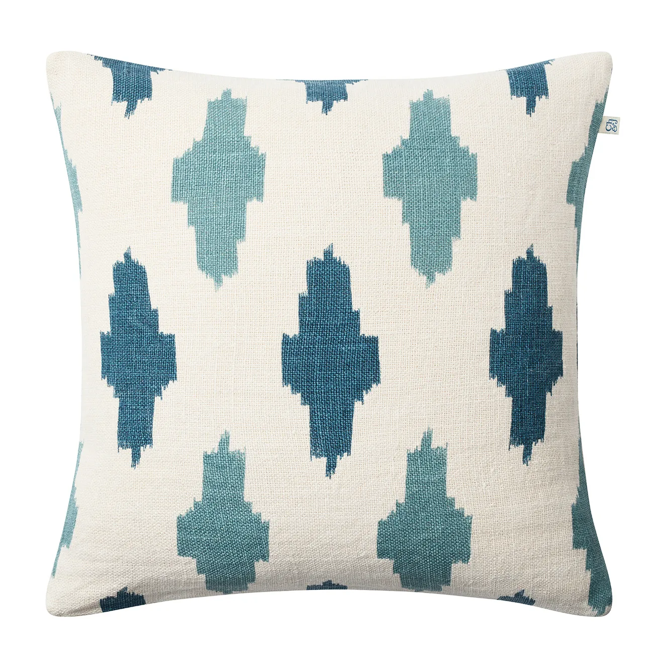 Ikat Agra -tyynynpäällinen 50 x 50 cm, Heaven blue-palace blue Chhatwal & Jonsson