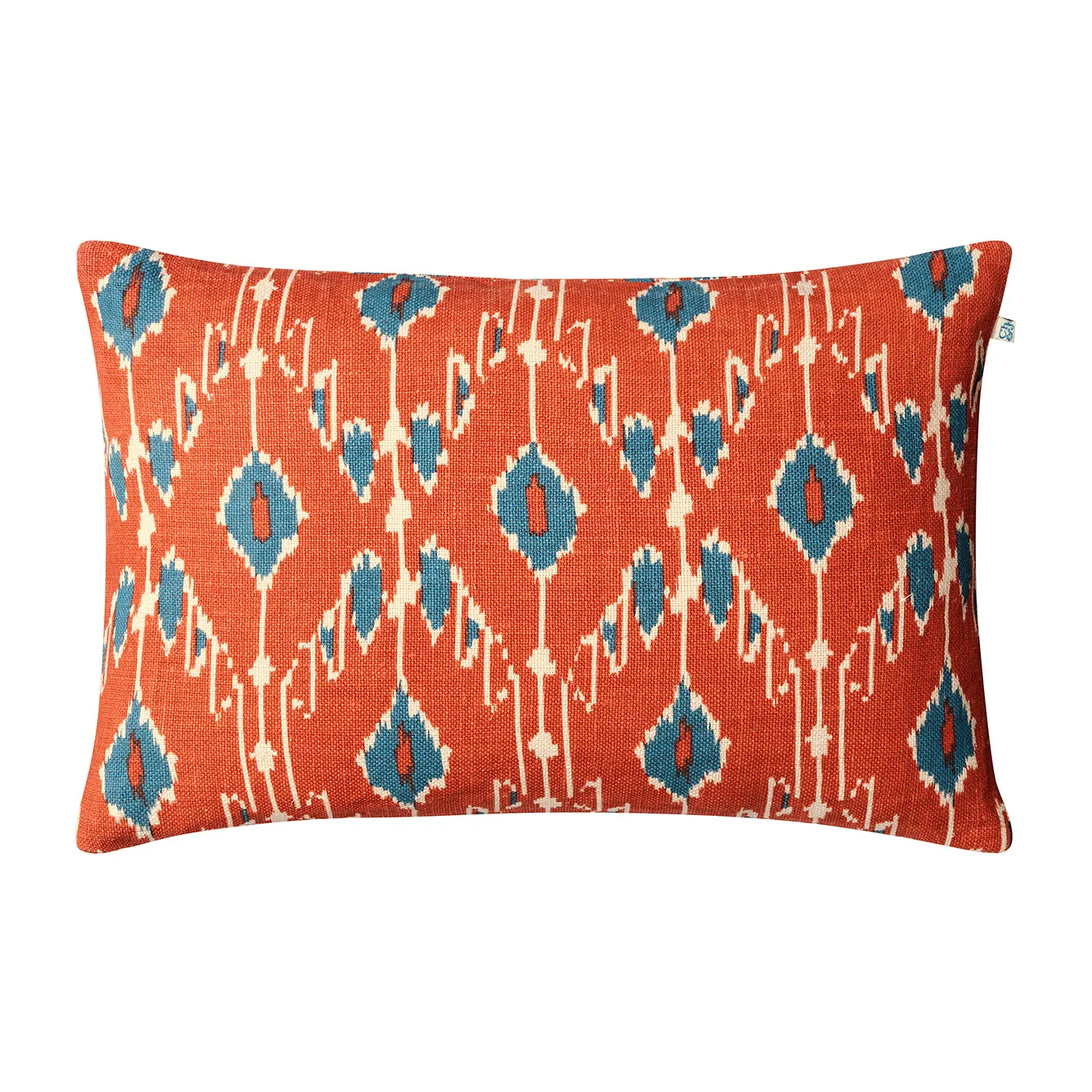 Ikat Goa -tyynynpäällinen 60x40 cm, Apricot orange-heaven blue Chhatwal & Jonsson