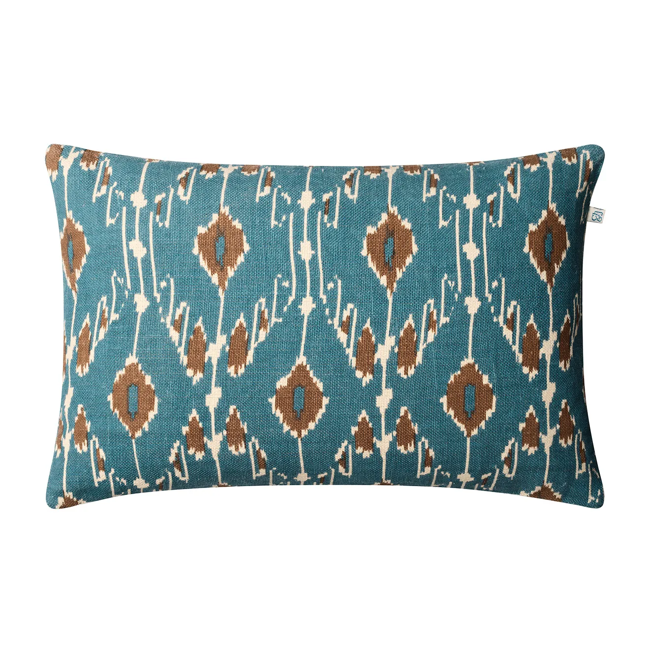 Ikat Goa -tyynynpäällinen 60x40 cm, Heaven blue-taupe Chhatwal & Jonsson
