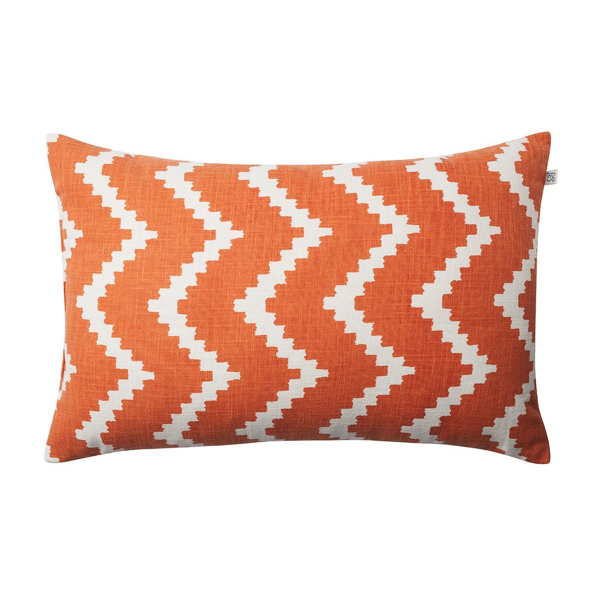 Chhatwal & Jonsson Ikat Sema -tyyny Apricot orange-off white