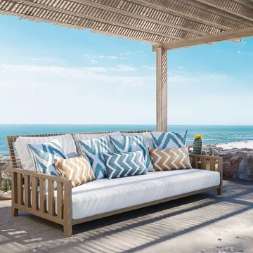 Ikat Sema -tyyny - Shitake/off white, 40 cm - Chhatwal & Jonsson