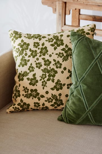 Indu tyynynpäällinen 50x50 cm - Light beige-cactus green - Chhatwal & Jonsson