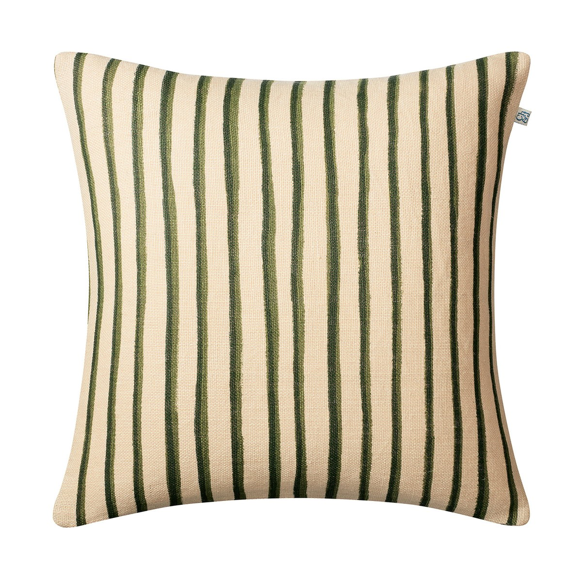Chhatwal & Jonsson Jaipur Stripe -tyynynpäällinen 50×50 cm Beige-green-green