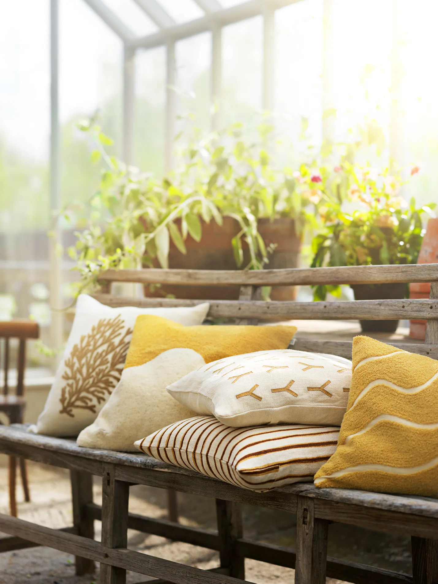 Jaipur Stripe -tyynynpäällinen 50x50 cm, Khaki-taupe Chhatwal & Jonsson