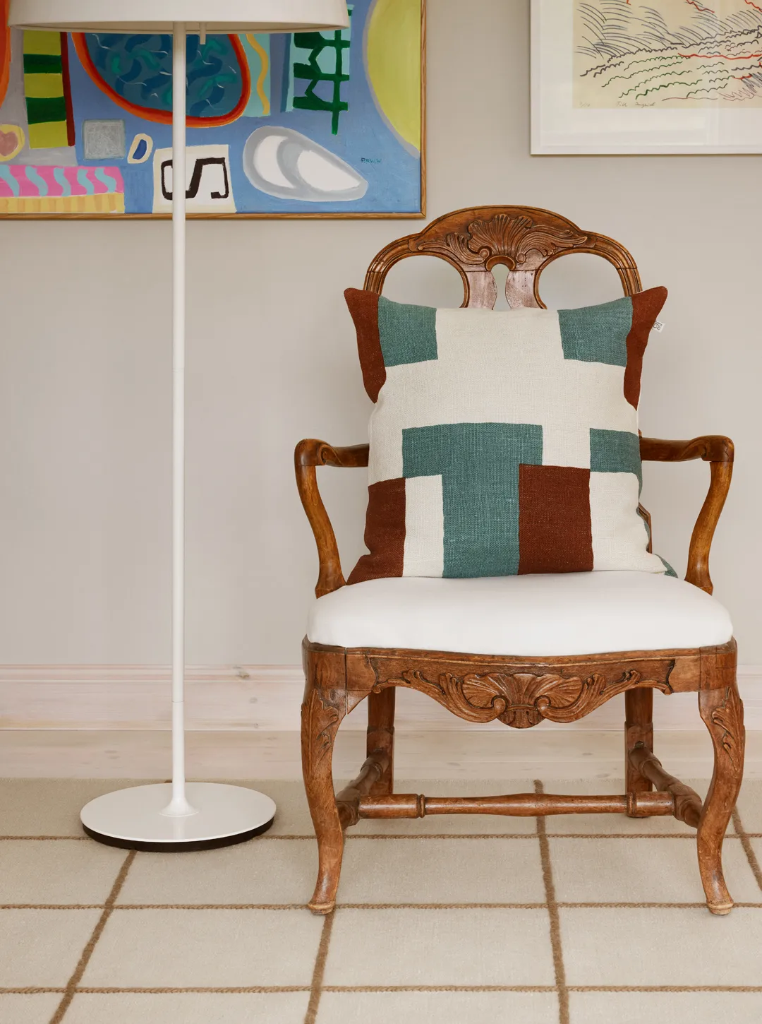 Jay tyynynpäällinen, Terrakotta-heaven blue, 50x50 cm Chhatwal & Jonsson