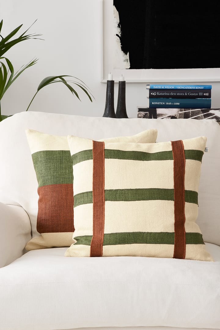 Kiran tyynynpäällinen 50 x 50 cm - Terracotta-Cactus Green - Chhatwal & Jonsson