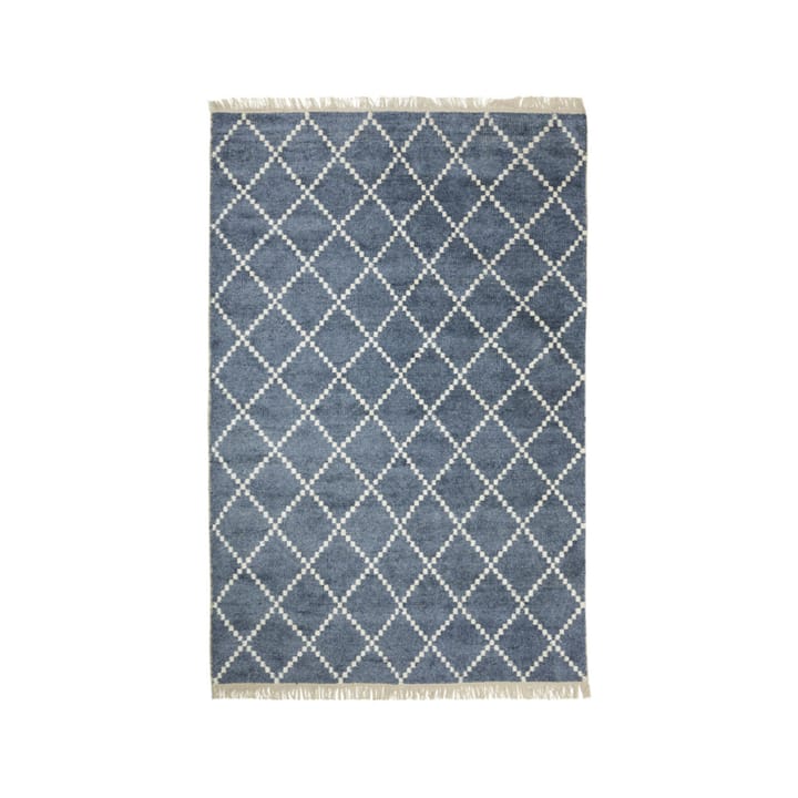 Kochi matto - Blue melange/offwhite, bambu/silkki, 230 x 320 cm - Chhatwal & Jonsson