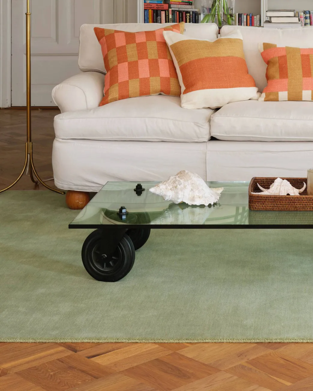 Kumar tyynynpäällinen 50 x 50 cm, Khaki-apricot orange Chhatwal & Jonsson