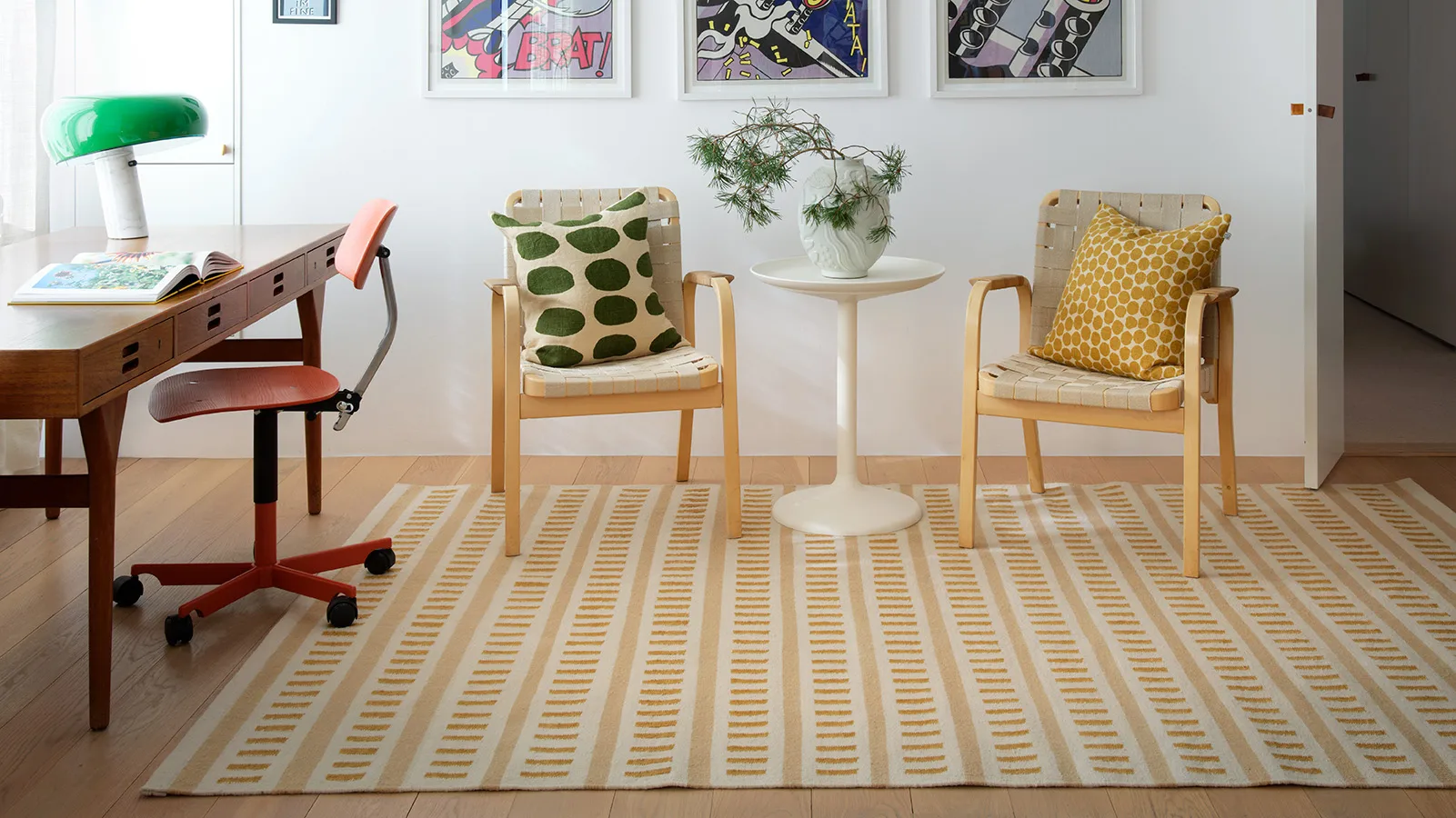 Ladakh villamatto, Off white-beige-masala yellow, 180x270 cm Chhatwal & Jonsson