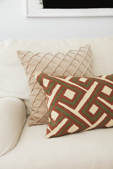 Lanka tyynynpäällinen 40 x 60 cm - Terracotta-cactus green - Chhatwal & Jonsson