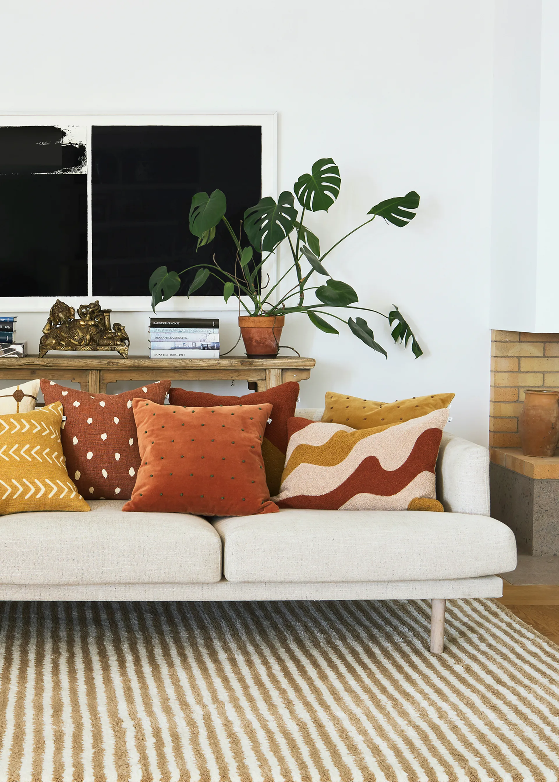 Lodi tyynynpäällinen 40 x 60 cm, Terracotta-tan-masala yellow Chhatwal & Jonsson